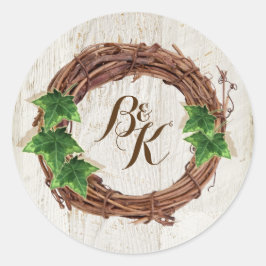 Ivy and Willow Wedding Invitation Envelope Sticker