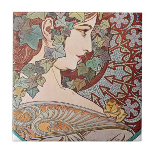 Ivy Art Nouveau Tegeltje