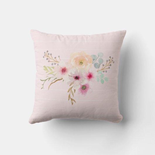 IVY - Betekenis meisjesnaam cadeau - Roze zeemeerm Kussen (Achterkant)