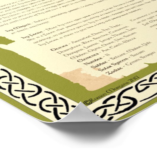 IVY CELTIC SACRED TREE POSTER (Hoek)