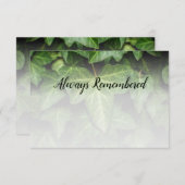 Ivy Custom Photo Always Herinnering Note Kaart Notitiekaartje (Voorkant / Achterkant)