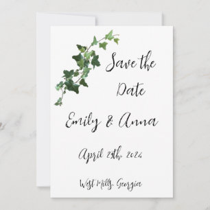 Ivy en Hearts Bewaar de datum Save The Date