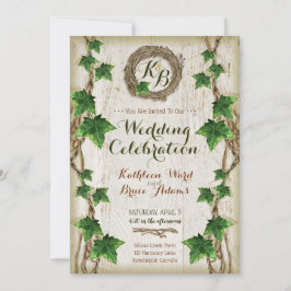 Ivy en Willow bruiloft uitnodigingen - Krans 1