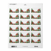 Ivy et Toadstool Étiquette (Feuille entière)