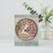 Ivy Goddess Mucha Briefkaart (Staand voorkant)