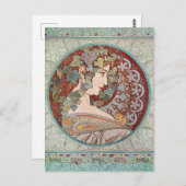Ivy Goddess Mucha Briefkaart (Voorkant / Achterkant)