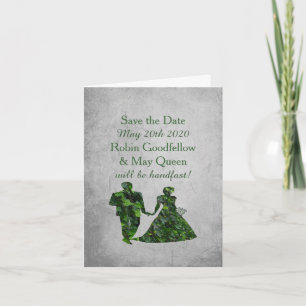 Ivy Green Man & Lady Handfasting Bewaar de datum