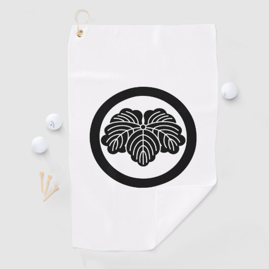 Ivy leaf in cirkel golfhanddoek (Insitu)