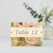 Ivy Mariage Rose Réception Table Numéro Cartes (Debout devant)