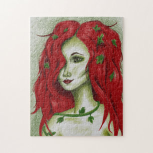 Ivy Nimf Roodharige Vrouw Pixie Fantasie Kunst Legpuzzel