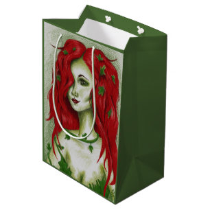 Ivy Nimf Roodharige Vrouw Pixie Fantasie Kunst Medium Cadeauzakje