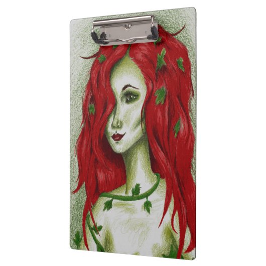 Ivy Nymph Redhead Fantasy Original Art Cliboard Klembord (Links)