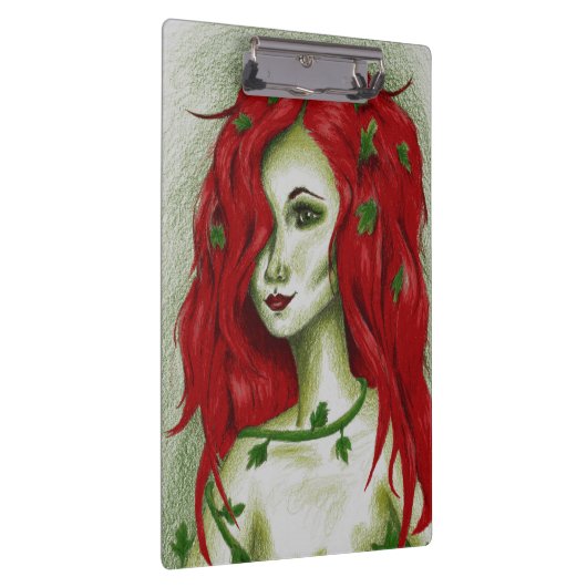 Ivy Nymph Redhead Fantasy Original Art Cliboard Klembord (Rechts)
