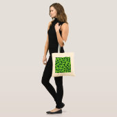 Ivy Patterned Canvas Tas (Voorkant (model))