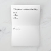 Ivy, saint, pin et baies invitation de vacances (Intérieur)