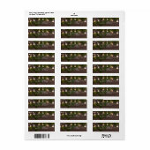 Ivy & String Lights Mason Jar Rustieke uitnodiging Etiket (Full Sheet)