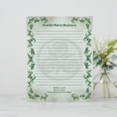 Ivy Triskel Lined Briefhoofd (Staand voorkant)