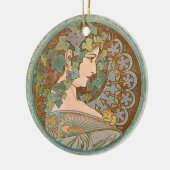 "Ivy" van Alphonse Mucha Ornament (Links)