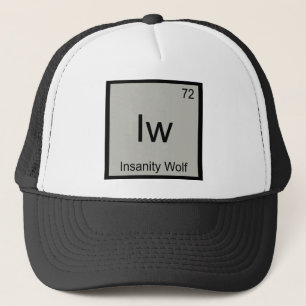Iw - Gekte Wolf Scheikunde Element Symbool Meme T Trucker Pet