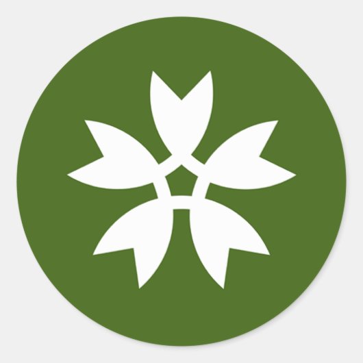 Iwakuni, Yamaguchi Ronde Sticker (Voorkant)