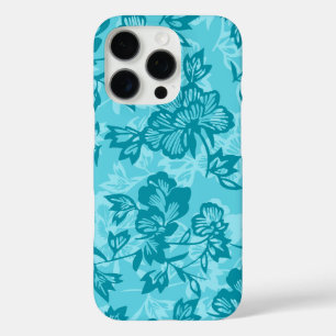 Iwalani Hawaiian Blauwgroen Floral iPhone 16 Pro Hoesje