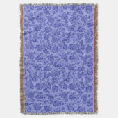 Iwalani  Hawaiian Lila Floral Deken (Voorkant Verticaal)