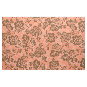 Iwalani  Hawaiian Papaya Floral Stof