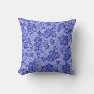 Iwalani Vintage Hawaïaans Lila Bloemmotief Kussen