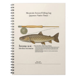 Iwana Mountain Stream Fishing Log Photo Notebook Notitieboek