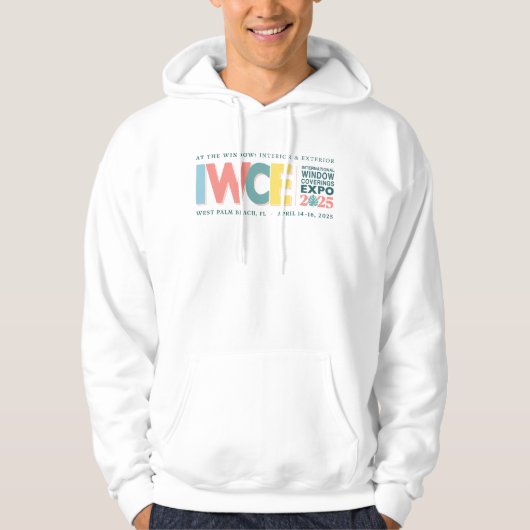 IWCE 2025 - Klassiek sweatshirt met capuchon (Voorkant)