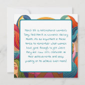 IWD | 8 maart is het Internationale Vrouwendag (Achterkant)