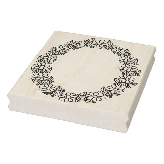 IWD Ovale Lijst 4" x 5" Rubber Stamp Rubberstempel