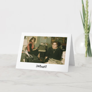 iWhat? iBirthday iCard Kaart
