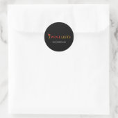 iWineLijsten Ronde Sticker (Tas)
