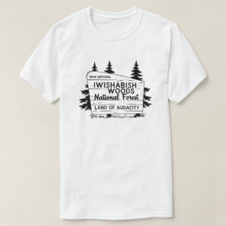 Iwishabish Woods Nationaal Bos Land T-shirt