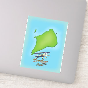 Iwo Jima Japan eiland kaart Sticker