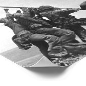 Iwo Jima Raising American Flag Poster (Hoek)