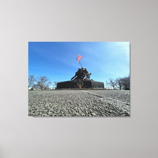 Iwo Jima uitgerekt canvas (Voorkant)