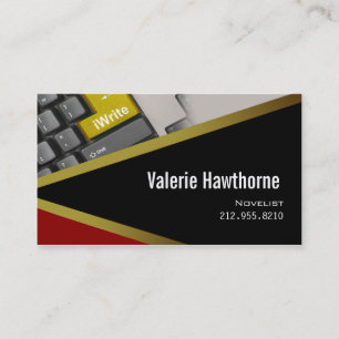 iWrite - Novelist Writer Editor Visitekaartje