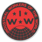 IWW Logo - Wobblies Sticker (Voorkant)