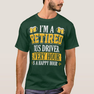 Ix27M EEN GERETIRED BUSBESTUURDER ELKE UUR IS EEN T-shirt