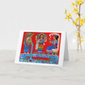 IX carte de voeux de Chel (Fleur jaune)