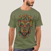 Ixchel Mayan Godheidsmasker T-shirt (Voorkant)