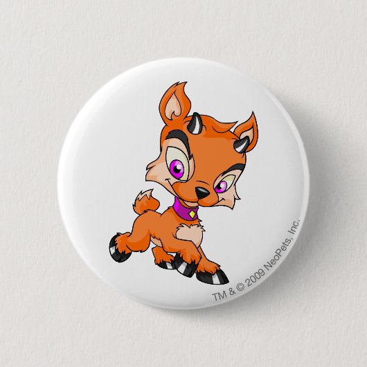 Ixi Oranje Ronde Button 5,7 Cm (Voorkant)