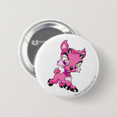 Ixi Roze Ronde Button 5,7 Cm (Voorkant /achterkant)