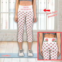 Ixora van Maha Sarakham (wit) High Waisted Capris