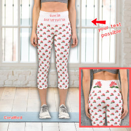 Ixora van Maha Sarakham (wit) High Waisted Capris