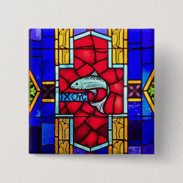 IXOYC-vis Vierkante Button 5,1 Cm