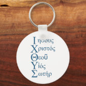 IXOYE-akrostisch (blauw) Sleutelhanger (Voorkant)