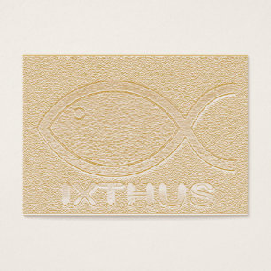 IXTHUS Christelijk vissymbool - Tract Card / Visitekaartjes